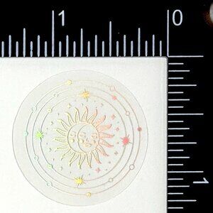 🌀10/$10🌀 Silver Celestial Holographic Translucent Waterproof Vinyl Sticker